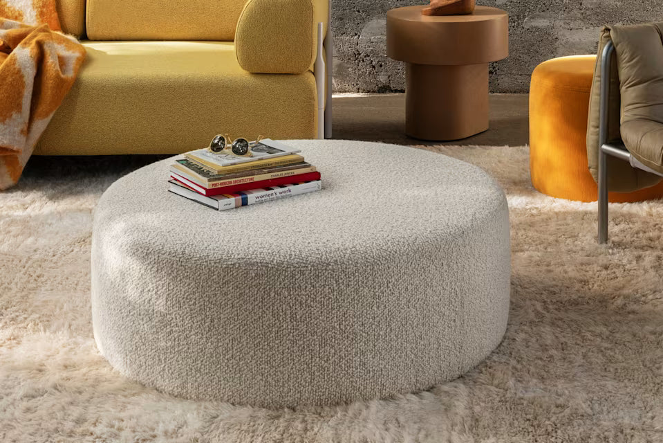 Hem Bon Round Puf Large, Honey
