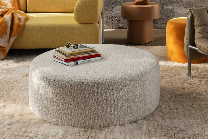 Hem Bon Round Puf Large, Honey