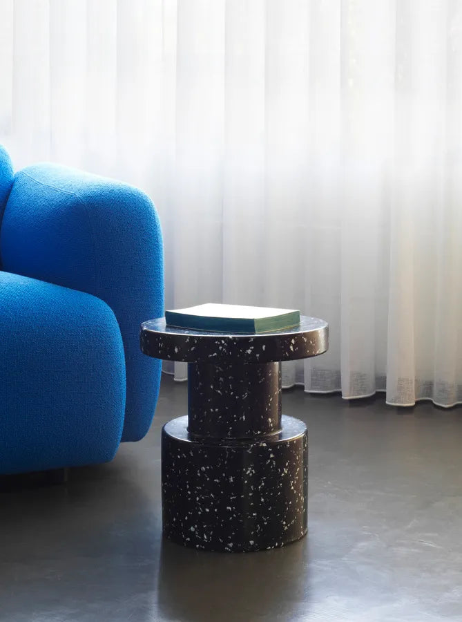 Normann Copenhagen Bit Skammel, Sort/Hvid