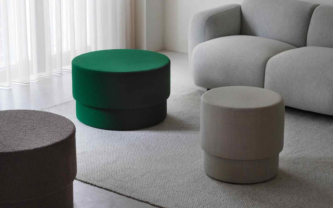 Normann Copenhagen Silo Pouf Small, Grå Melange