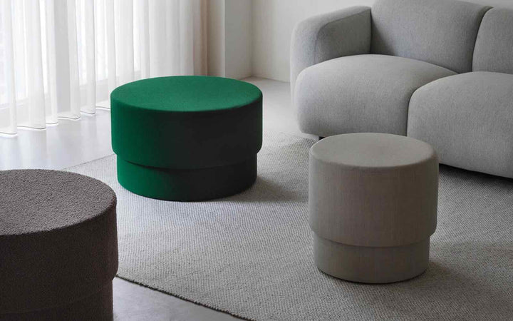 Normann Copenhagen Silo Pouf Small, Grå Melange