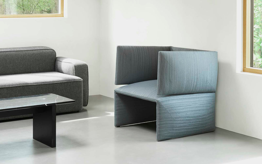 Normann Copenhagen Fold Lounge Chair, Grå/Blå
