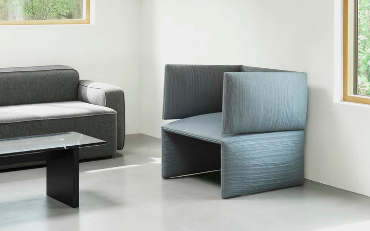 Normann Copenhagen Fold Lounge Chair, Grå/Blå