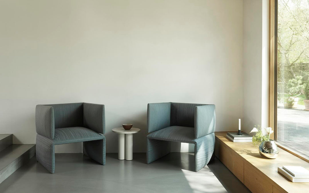 Normann Copenhagen Fold Lounge Chair, Grå/Blå
