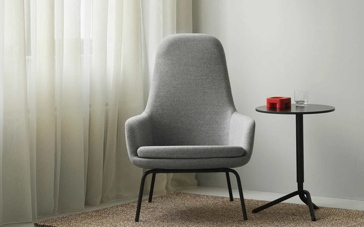 Normann Copenhagen Era High Chair, Grå uld/Sort