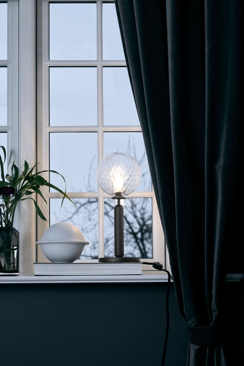 Nuura Miira Table Lamp, Rock grey / Optic clear