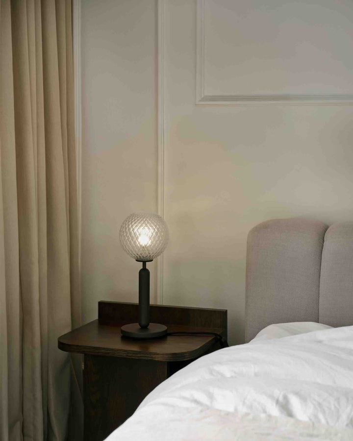 Nuura Miira Table Lamp, Rock grey / Optic clear
