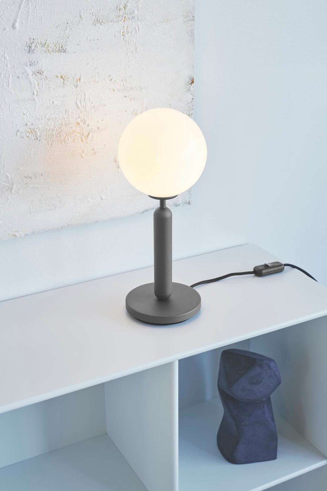 Nuura Miira Table Lamp, Rock grey / Opal