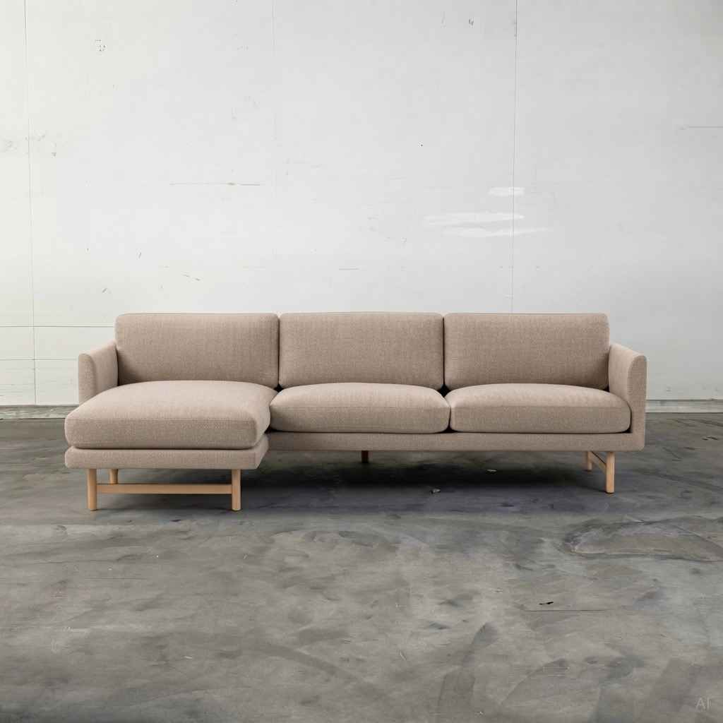Fredericia Furniture Calmo Cha. Sofa 5555 - Capture 3301 / Eg Hvidpigmenteret Lak