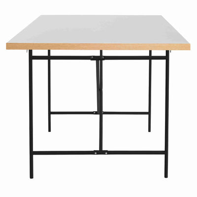 Egon Eiermann Bord, 120x80 cm, Hvid / Sort