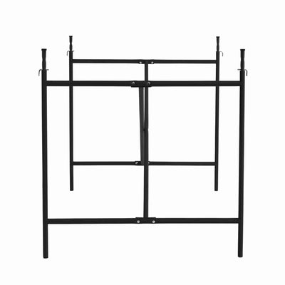 Egon Eiermann Bord, 200x90 cm, Mørkegrå / Sort
