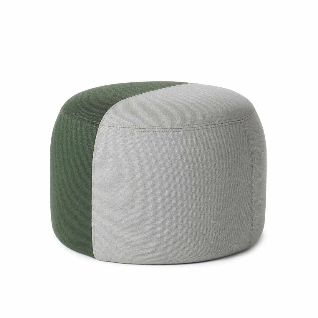 Warm Nordic Dainty Puf - Warm Grey/Forest Green (Kvadrat Steelcut 160/975)