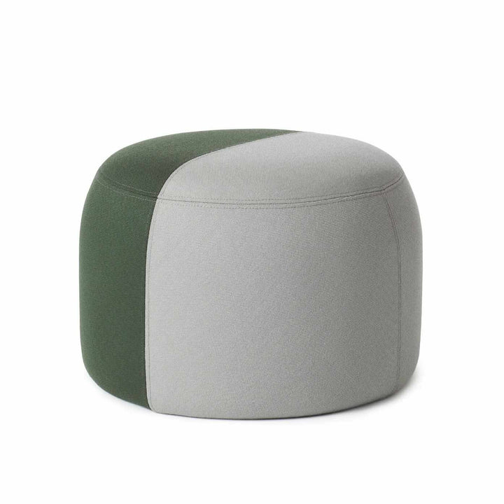 Warm Nordic Dainty Puf - Warm Grey/Forest Green (Kvadrat Steelcut 160/975)