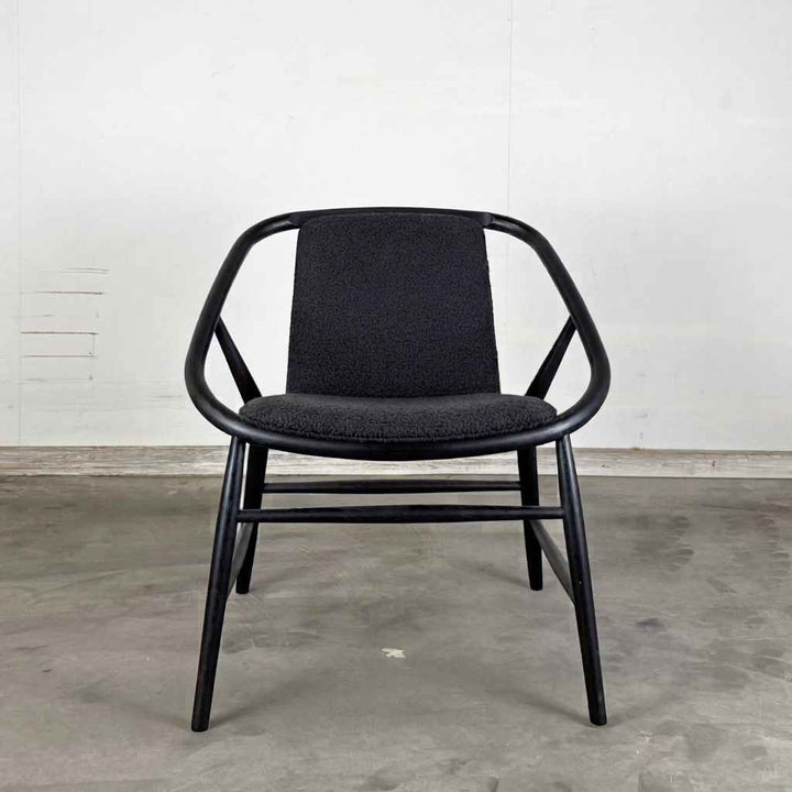 Fredericia Furniture Eve Loungestol - Vidar 1880 / Eg Sortlakeret