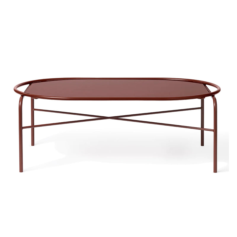 Warm Nordic - Secant table oval Bord/Sofabord, Glass red