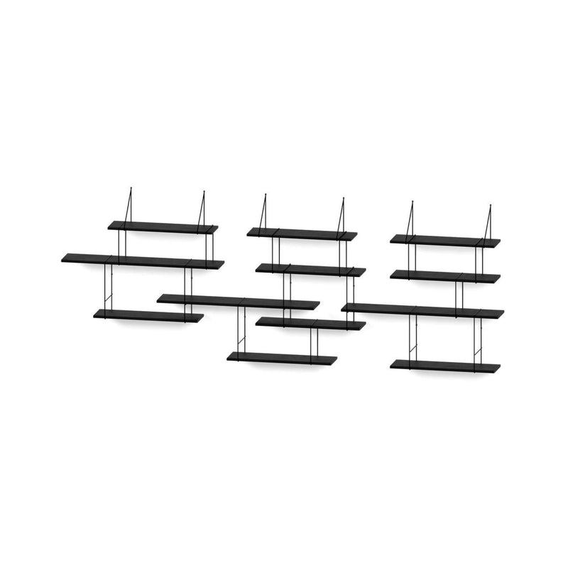 Studio Hausen Link Shelf set TRIO Black / Black