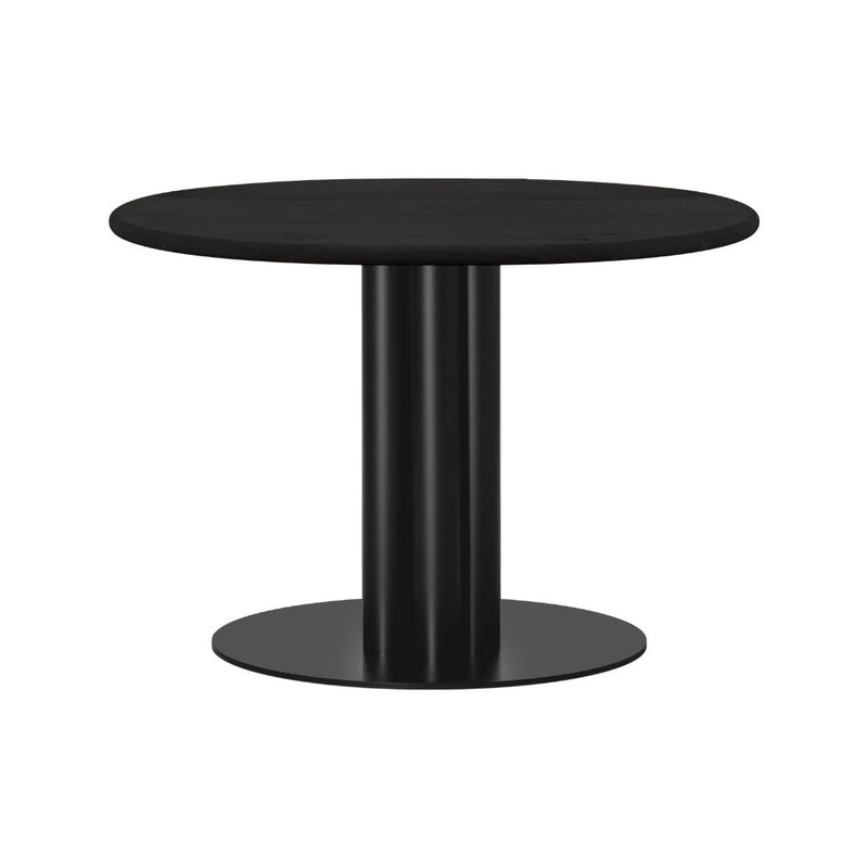 LOUISE ROE Roundabout Lounge Table Ø90, Black Douglas Pinewood