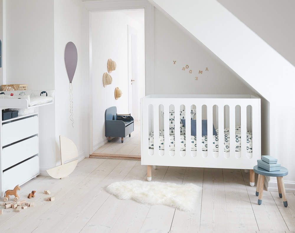 FLEXA Dots Tremmeseng 120x60, Hvid