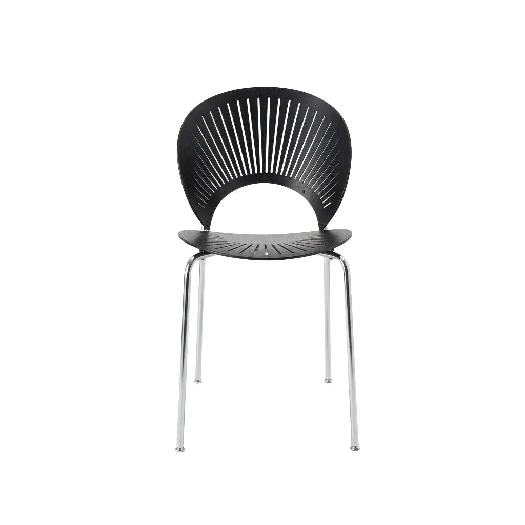 Fredericia Furniture Trinidad Stuhl - Schwarze Esche / Edelstahl