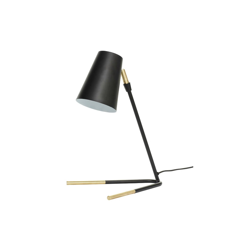 Hübsch Slant Bordlampe Sort