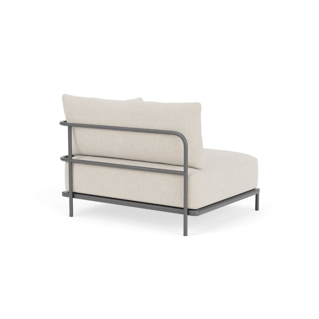 Vincent Outdoor Sofamodul m. Armlæn (Højre) - Martinique, Anthracite Grey Steel