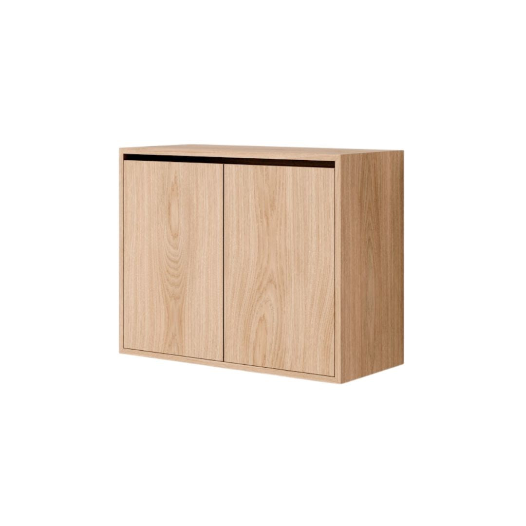 New Works Cabinet Hochschrank mit Türen, Eiche