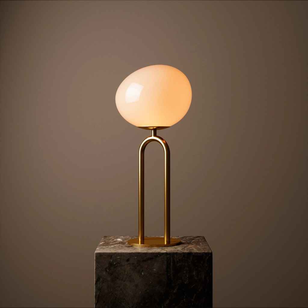 dftp Shapes Bordlampe, Messing