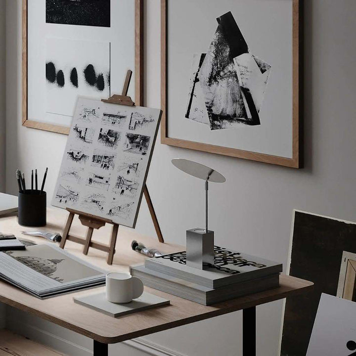 101 Copenhagen Reflect Table Lamp, Limestone / Krom