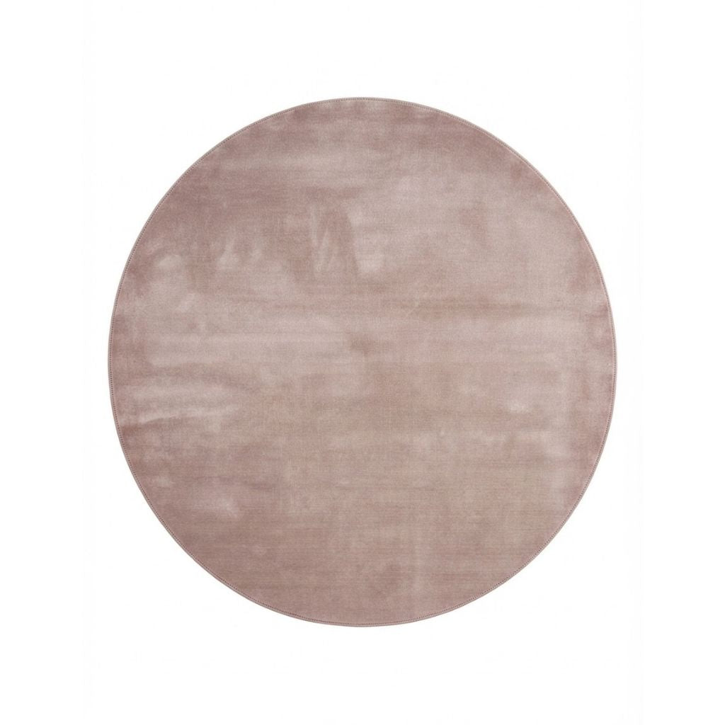 Massimo Earth Bamboo Gulvtæppe Ø240, Nougat rose