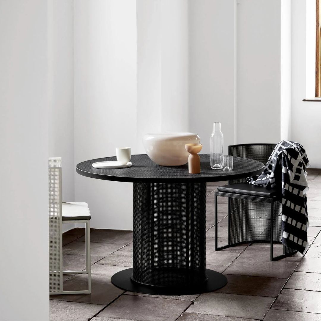 Kristina Dam Studio Bauhaus Dining Table, Sort
