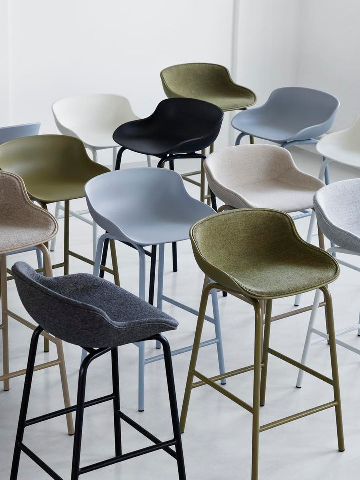 Normann Copenhagen Hyg Barstol H65, Sort / Stål
