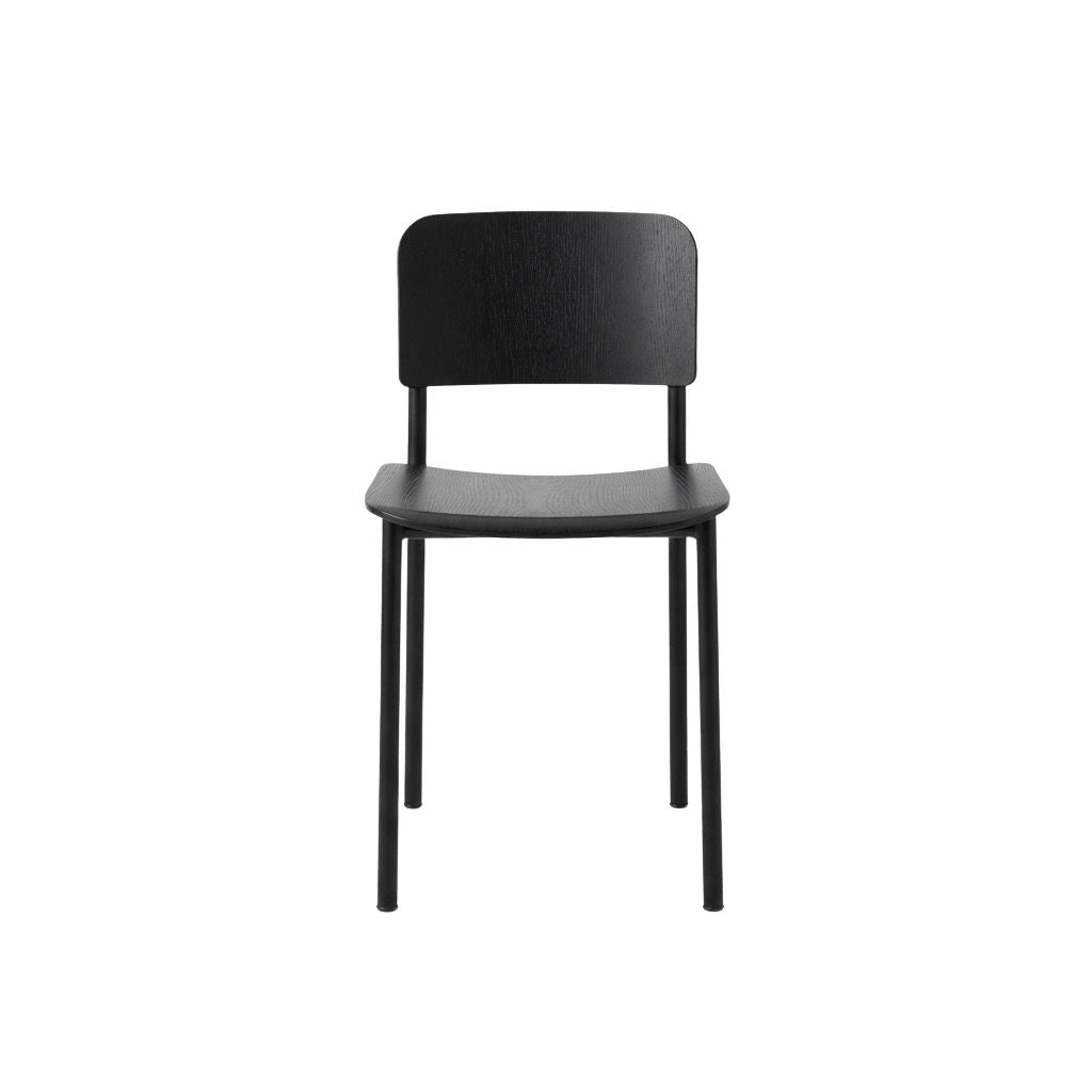 Fredericia Furniture Plan Stol - Sort Ask / Sort Stel
