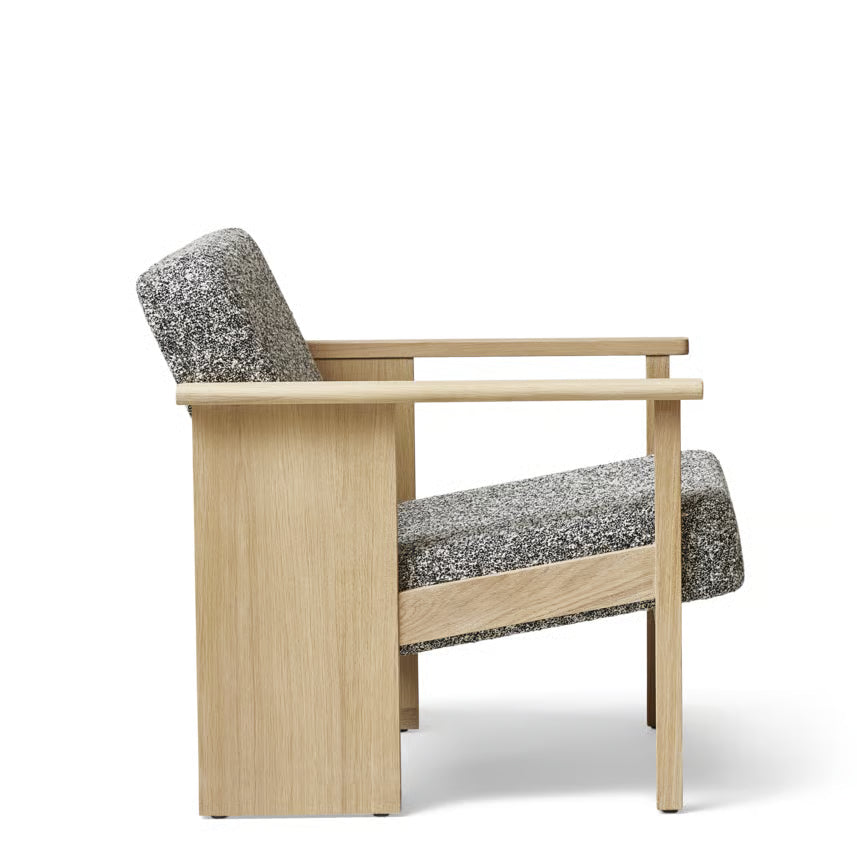 Form & Refine Block Lænestol, Hvid Eg/Zero-0004