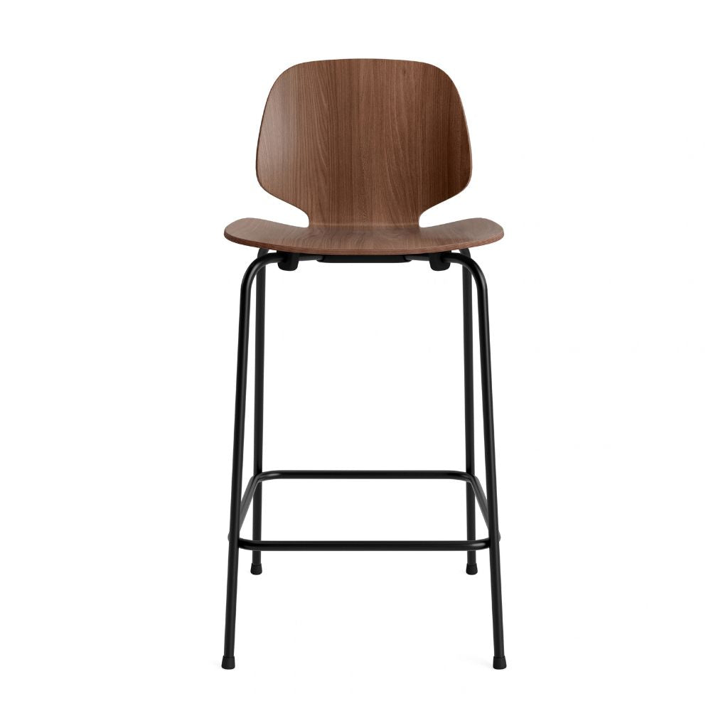 Normann Copenhagen My Chair Barstol 65 cm, Sort Stål/Valnød