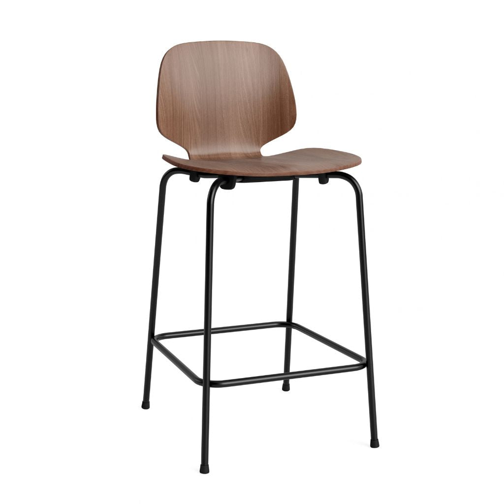Normann Copenhagen My Chair Barstol 65 cm, Sort Stål/Valnød