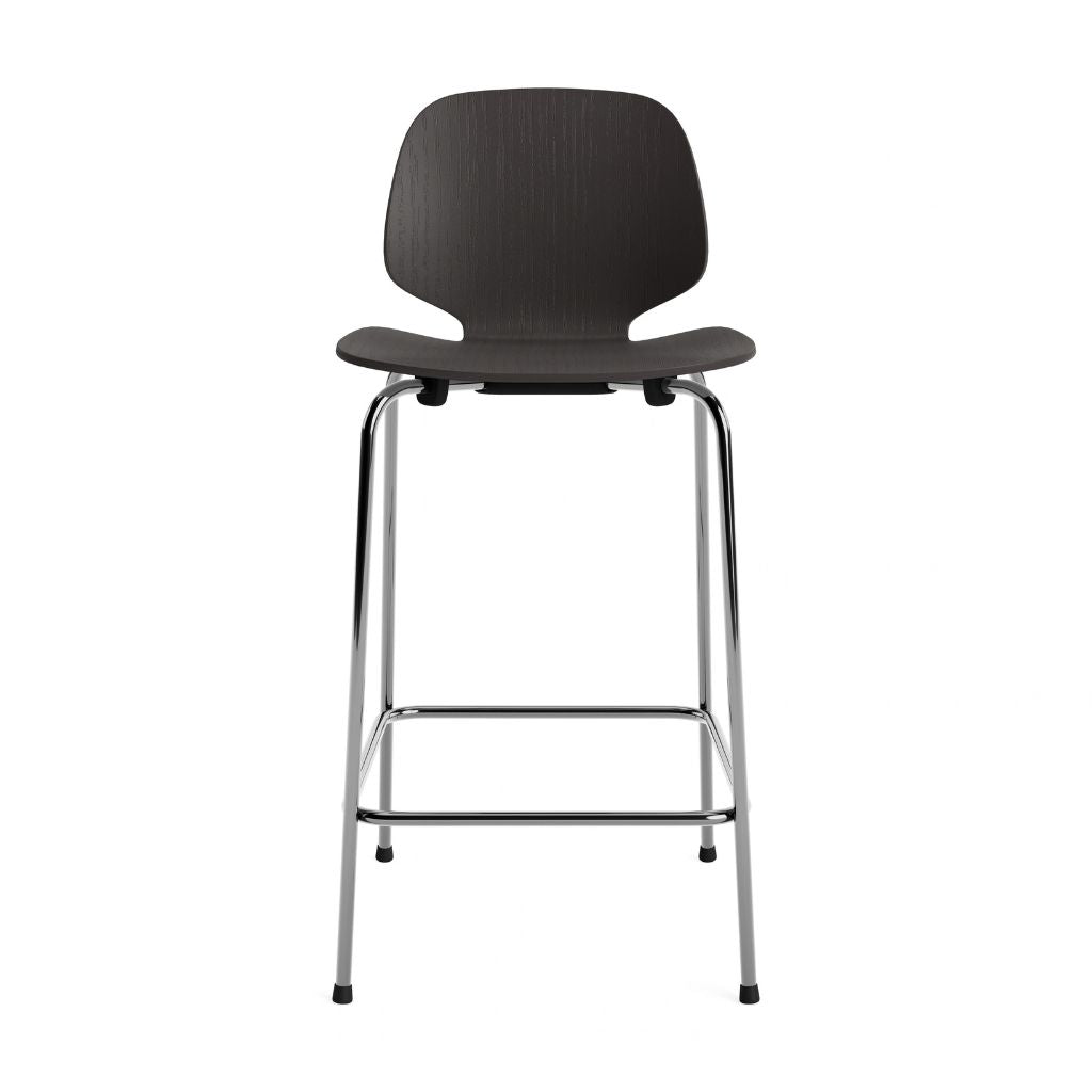 Normann Copenhagen My Chair Barstol 65 cm, Krom/Sort