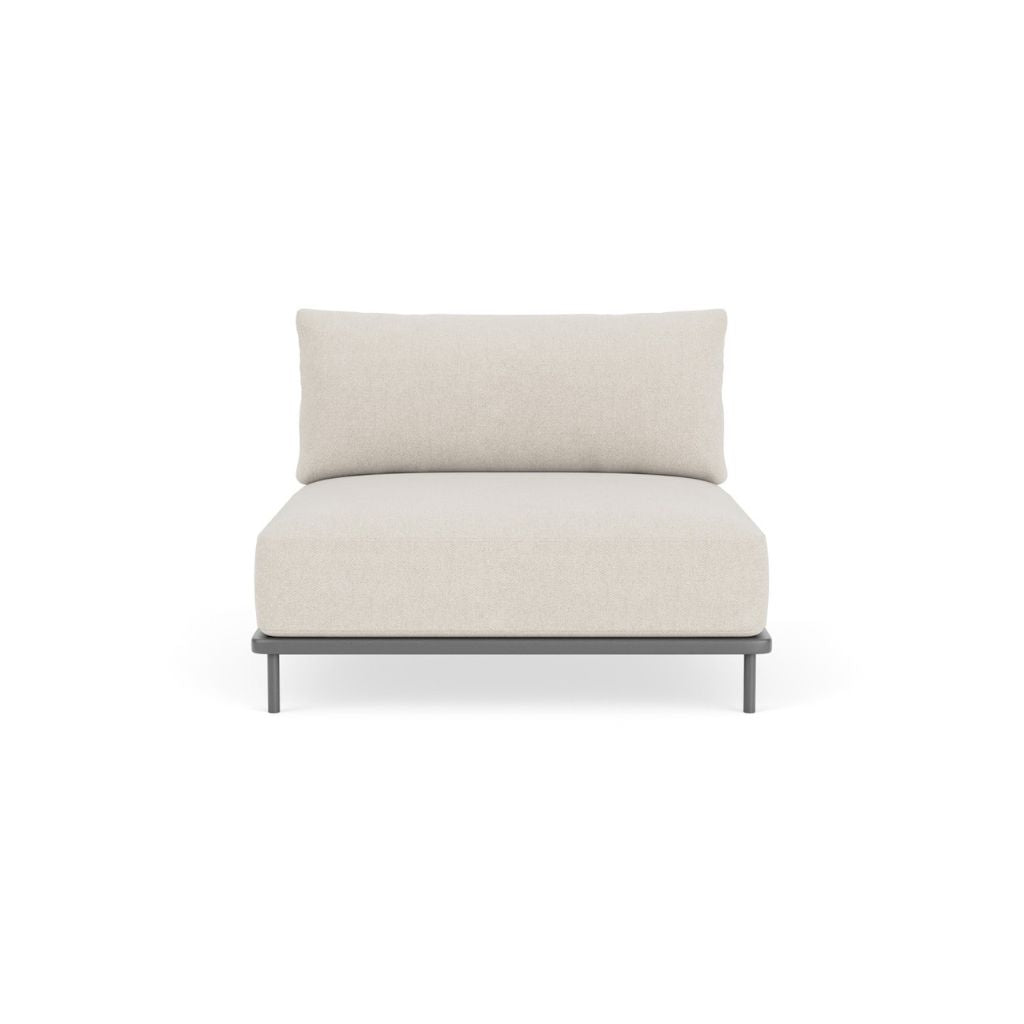 Vincent Outdoor Sofamodul - Martinique, Anthracite Grey Steel