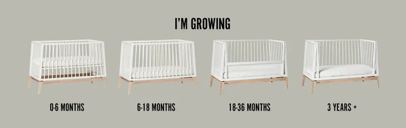 Leander Luna™ babyseng, 140x70 cm, Grå