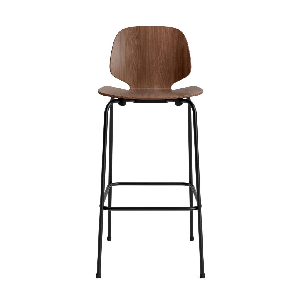 Normann Copenhagen My Chair Barstol 75 cm, Sort Stål/Valnød