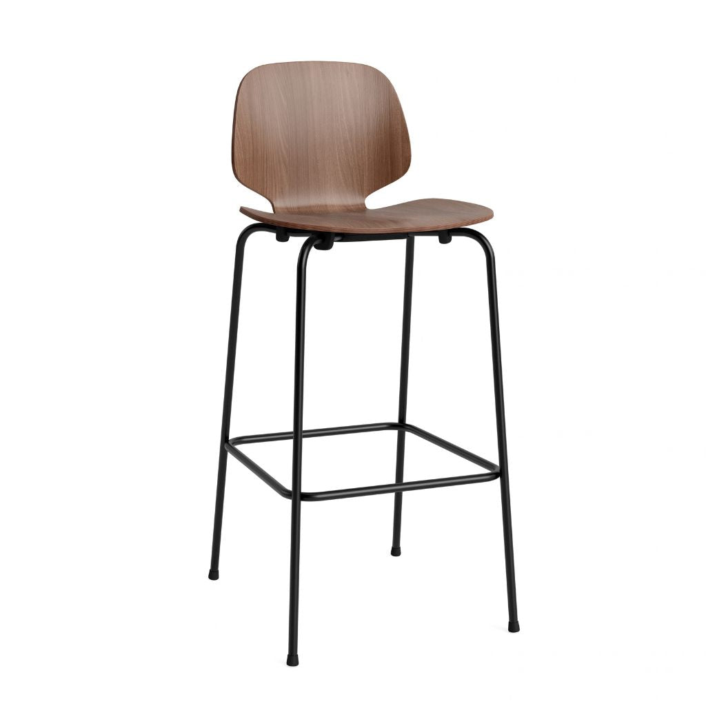 Normann Copenhagen My Chair Barstol 75 cm, Sort Stål/Valnød