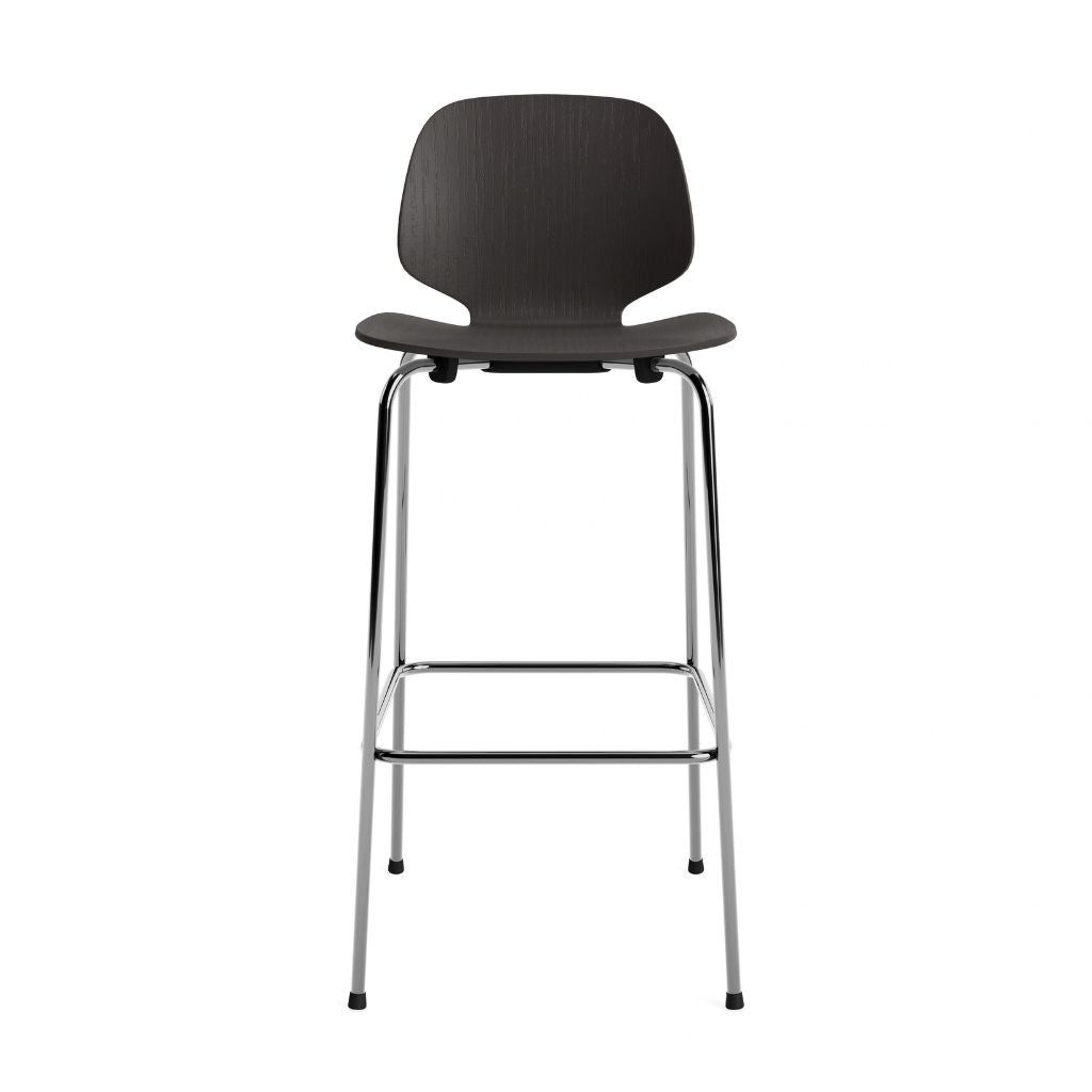 Normann Copenhagen My Chair Barstol 75 cm, Krom/Sort