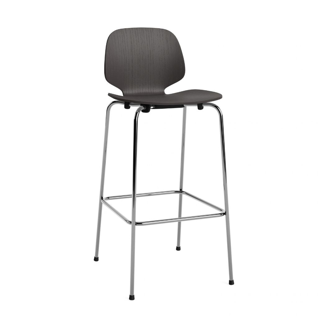 Normann Copenhagen My Chair Barstol 75 cm, Krom/Sort