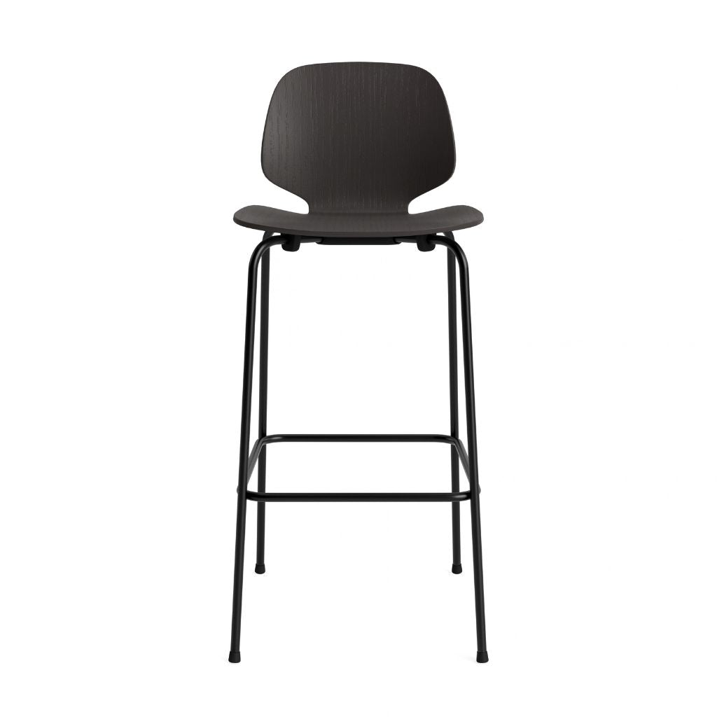 Normann Copenhagen My Chair Barstol 75 cm, Sort Stål/Sort