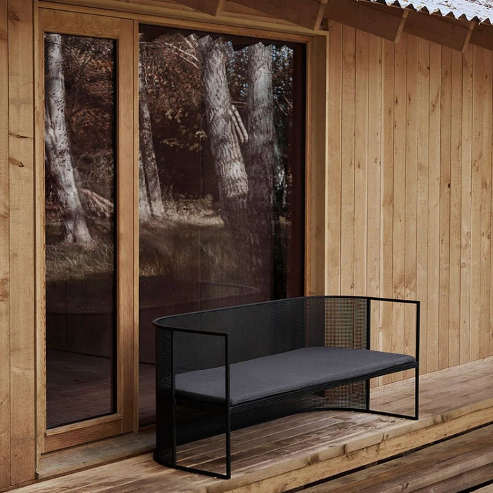 Kristina Dam Studio Bauhaus Lounge Bench, Sort