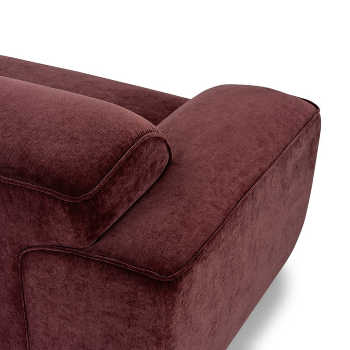 Greta 3 personers Sofa - Moss Burgundy