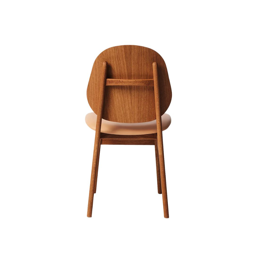 Warm Nordic, Noble Dining Chair, Eiche in Teakoptik/Naturleder