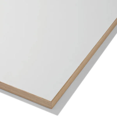 Egon Eiermann Bord, 120x80 cm, Hvid / Sort