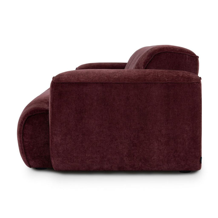 Greta 3 personers Sofa - Moss Burgundy