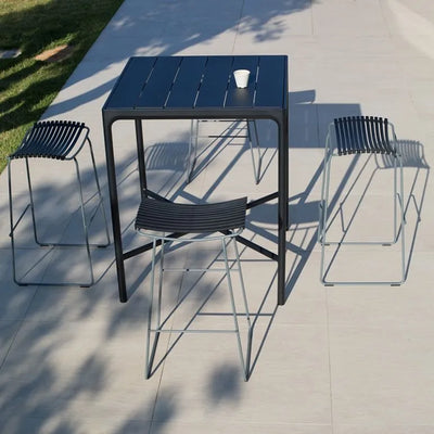 HOUE FOUR Bar Table 90x90 cm, Udendørs Barbord, Sort