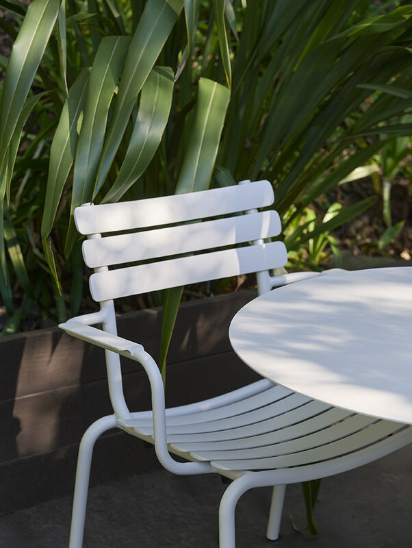 HOUE ALUA Garden Chair with armrests, White